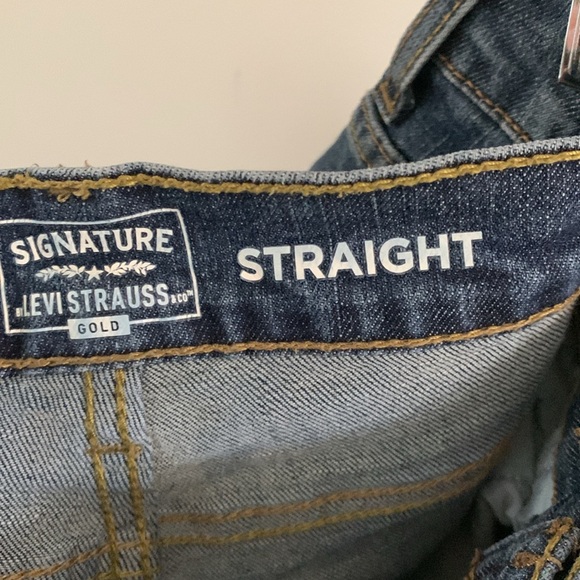 Signature by Levi Strauss Blue Straight-Leg Jeans - Picture 11 of 14